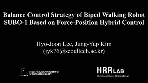Balance Control Strategy of Biped Walking Robot SUBO-1 Based on Force-Position Hybrid Control