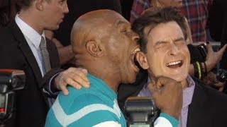 Lindsay Lohan Ashley Tisdale Charlie Sheen Mike Tyson And More At The Scary Movie 5 Premiere