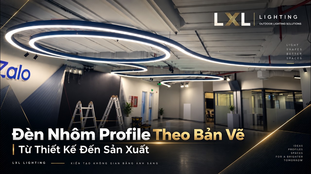Video: Đèn nhôm profile theo bản vẽ – từ thiết kế đến sản xuất