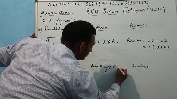 BHU B.com Maths (Mensuration-1)