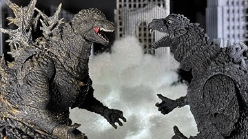 Godzilla Minus One vs Gojira 1954 | ゴジラ vs ゴジラ EPIC STOP MOTION BATTLE!