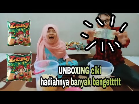 Unboxing ciki hadiahnya banyak bingiiitt - YouTube