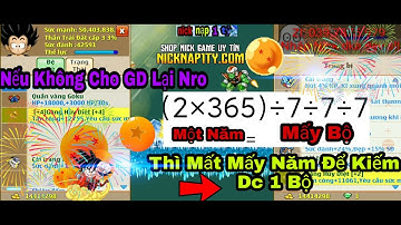 NRO | Nếu Không Cho Giao Dịch Ngọc Rồng Thì Cần Mất Bao Nhiêu Thời Gian Để Kiếm Được Một Bộ 1 Sao ?