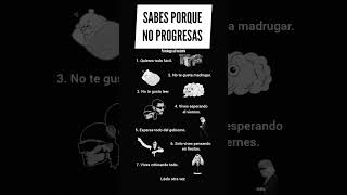 sabes por que no progresas #psicología