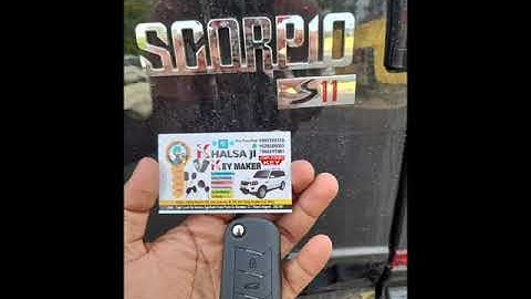 new model flip key Mahindra Scorpio s11 🔑available ADD.ALIGARH