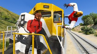 Surviving $1M Bounty On The Train In GTA 5 RP