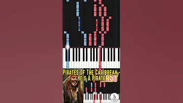 Pirates Of The Caribbean He S A Pirate Easy Piano Tutorial Beginner 