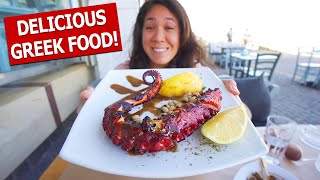 First Time Trying GREEK FOOD in GREECE! (Gyros, Moussaka, Street Food & More)