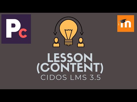 Lesson: Masukkan Content | LMS CIDOS 3.5 | Moodle