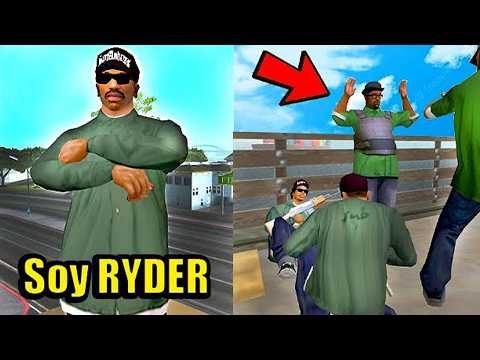 What happens if we dress CJ as Ryder in the Pier 69 mission in GTA San Andreas!