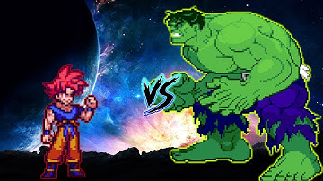 💀GOKU SSG V7 VS SAVAGE HULK IN JUMP FORCE MUGEN