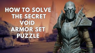 How To Solve The Secret Void Armor Set Puzzle - Remnant From The Ashes