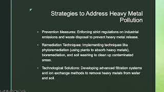 ENV Heavy Metal Pollution PPT Presentation