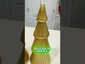 The Easiest Way to Add Holiday Charm | AOMOONOA Small Glittered Golden Christmas Tree Figurines