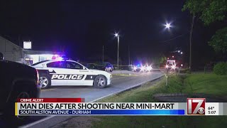 Man dies after shooting near mini-mart in Durham