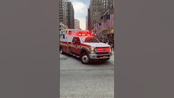 FDNY ambulance responding in New York #emergencyvehicles #ambulance #emergencyresponse