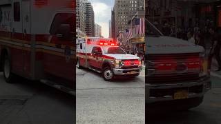 FDNY ambulance responding in New York #emergencyvehicles #ambulance #emergencyresponse