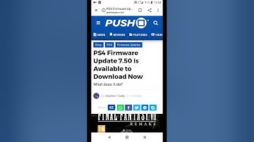 PS4 7.50 UPDATE IMPROVES CONSOLE PERFORMANCE??