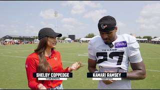 Kamari Ramsey on Houston, Calen Bullock and Rookie Camp | Texans Radio