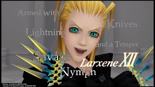 Larxene [ALL CUTSCENES] | Kingdom Hearts Series THE MOVIE