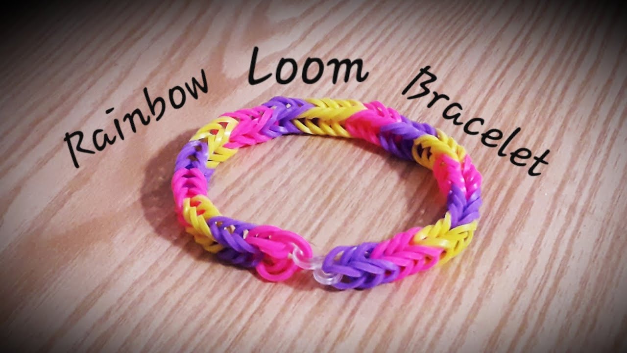 How To Make Loom Bands Rainbow Loom Rainbow Loom Bands YouTube