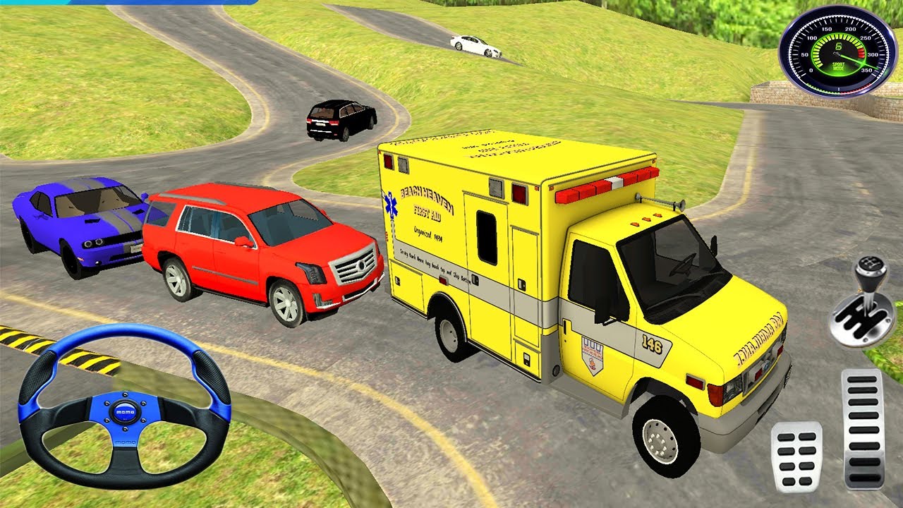 Miami Dade Ambulance Van Driving - Coast Guard Beach Rescue Team -  Android Gameplay 2021