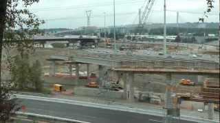 PORT MANN BRIDGE SEPTEMBER 22 2012 OLD OVER PASS DEMOLISHED COQUITLAM SIDE COPYRIGHT E.B.ENTERPRISES
