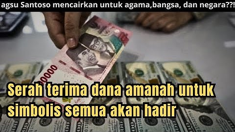 Serah terima dana amanah untuk simbolis semua akan hadir
