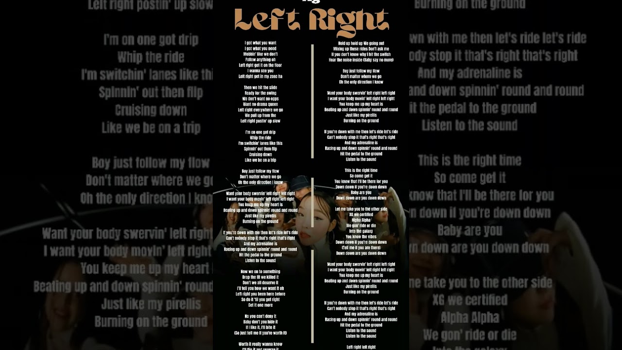 XG "Left Right" Official Lyrics 🎎KAROKE PT.53🎎