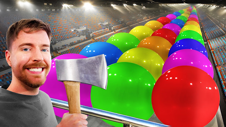 MrBeast Giant Balloon Popping Contest