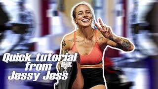 Quick tutorial stance adjustments for kickboxing . Miss Jessy Jess