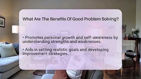 What Are The Benefits Of Good Problem Solving? - The Personal Growth Path