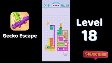 Gecko Escape Level 18 Walkthrough 🦎 | Puzzle Game Solutions & Tips | SolutionGuruji