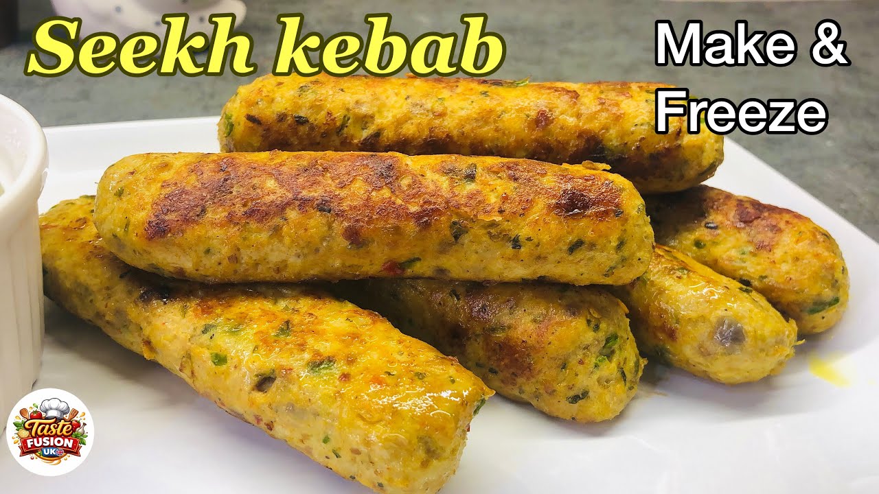 Make & Freeze Chicken Seekh Kebab | Juicy Homemade Seekh Kebab Recipe | Perfect Freezer Meal