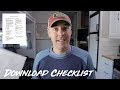 RV ready for winter? Checklist Download