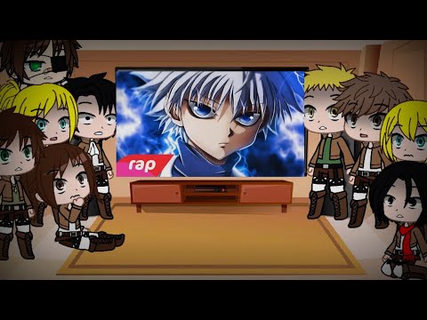 Aot reagem ao rap killua 7mz gacha club