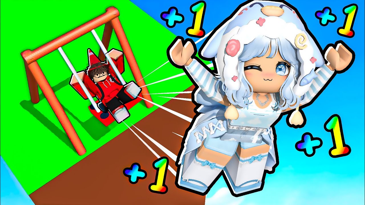 Voei a DISTANCIA MAXIMA com Balanços no Roblox!