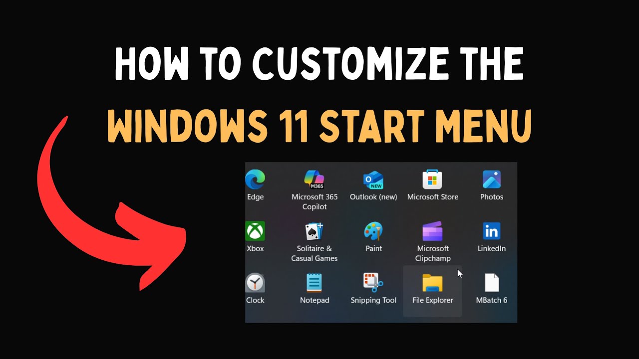 How to Customize the Windows 11 Start Menu - YouTube