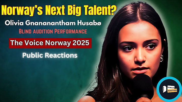Fans React to Olivia Gnananantham Husabø’s Stunning ‘Lovely’ Audition on The Voice Norway 2025!