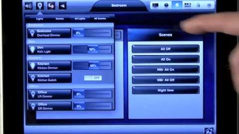Control4 My Home Automation iPad App For iPad Home Control