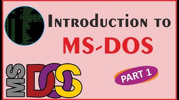 Introduction to Microsoft DOS Part 1 in Urdu and Hindi