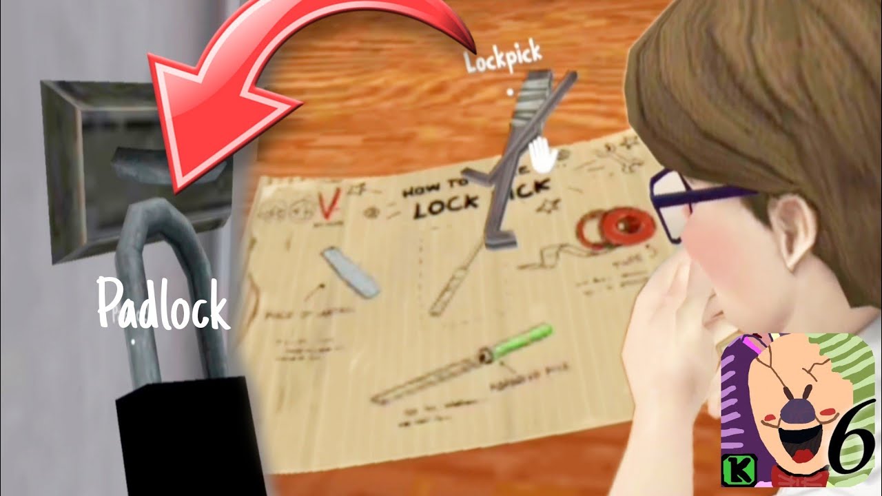 Ice Scream 6 How To Open Locker With Padlock Key YouTube ice-scream-6-how-to-open-locker-with-padlock-key-youtube