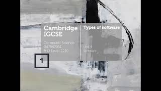 IGCSE Operating System  Unit 4 Software
