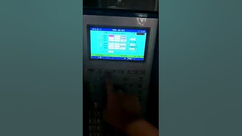 Japanese Language in PLC computer of injection molding machine