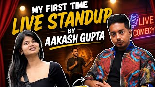 My First Ever Live Standup Comedy Experience 😂 | Aakash Gupta Show