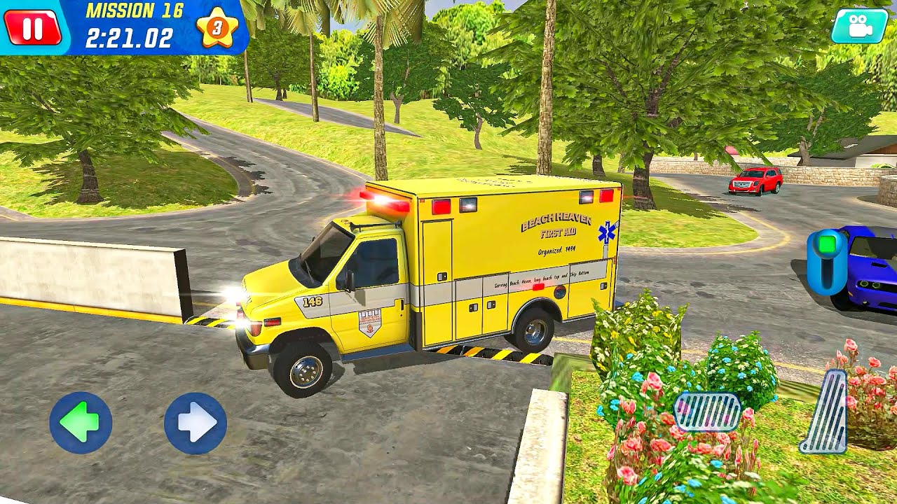 Driving Miami Beach Ambulance Van - Coast Guard Team | Gameplay Android