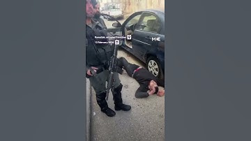 Thumbnail of Israeli soldiers shoot man in the leg and watch him bleed in the West Bank