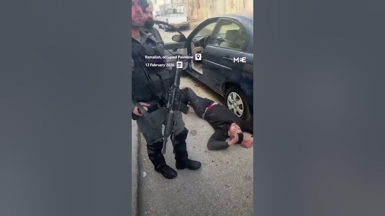 Israeli soldiers shoot man in the leg and watch him bleed in the West Bank