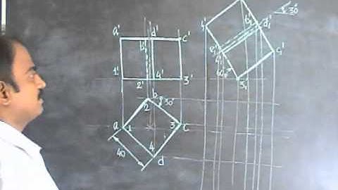 Engineering Graphics MADE EASY by Prof.Dr.R.Edison -Projections of Solids - Problem 04