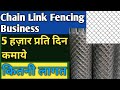Chain Link Fencing Business की पूरी जानकारी-Chain Link Fencing Machine,Business Ideas,Business Plan